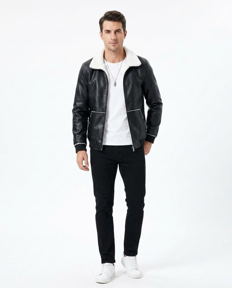 Cloppenburg Mode - Romos | Gefütterte Kunstleder Jacke Herren