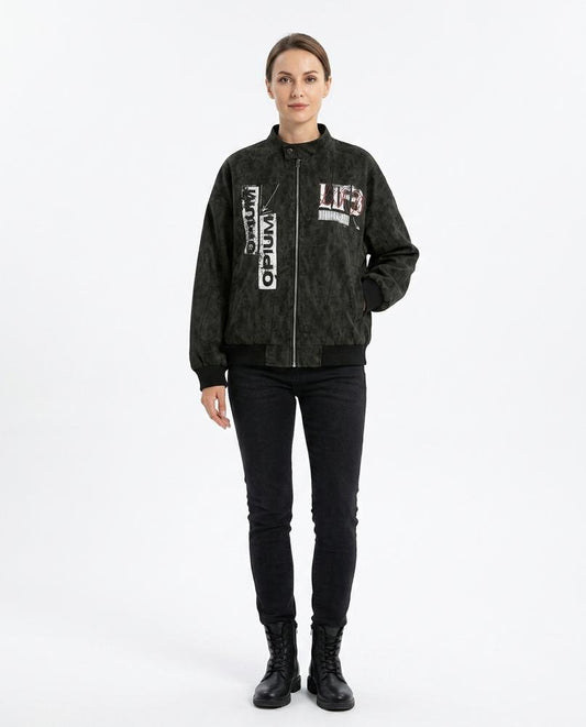 Cloppenburg Mode - Satum | Bedruckt Strukturiert Jacke Unisex