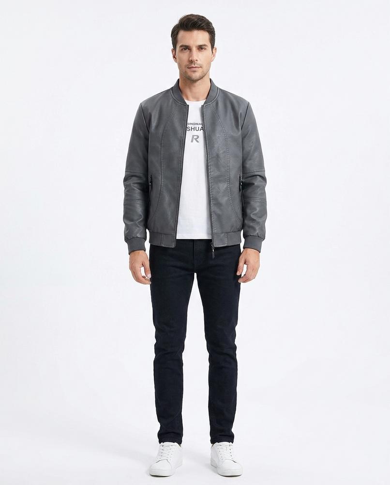 Cloppenburg Mode - Rihon | Taillierte Kunstleder Jacke Herren