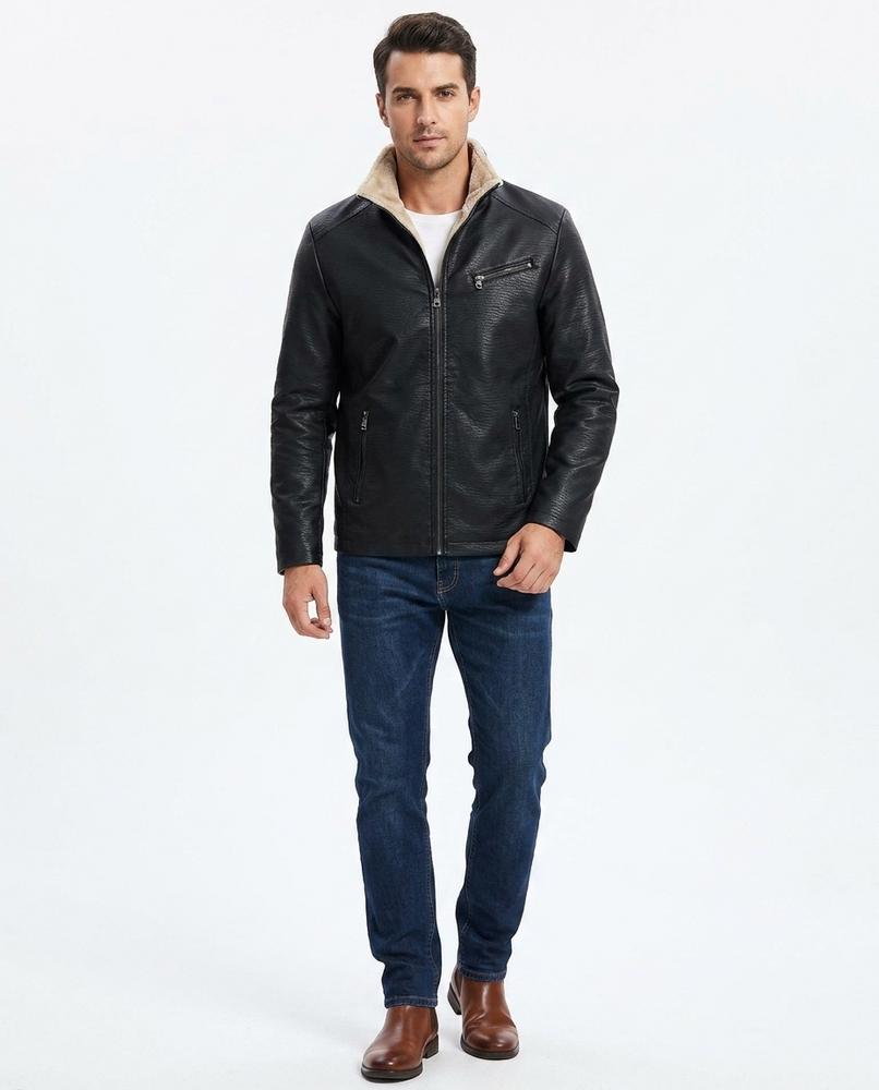 Cloppenburg Mode - Kizat | Gefütterte Kunstleder Jacke Herren