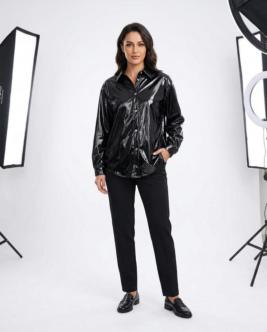 Cloppenburg Mode - Auwod | Glänzend Langärmlig Hemd Unisex