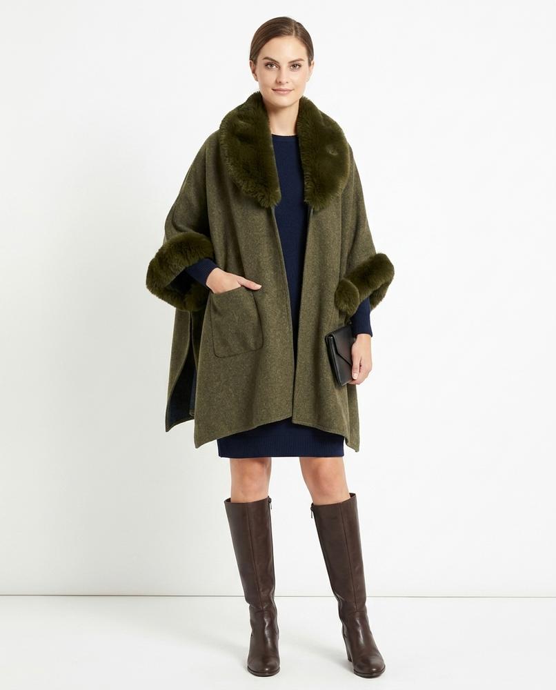 Cloppenburg Mode - Tenev | Gefütterter Pelzbesetzter Mantel Damen
