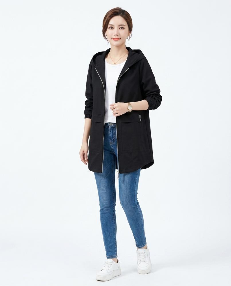 Cloppenburg Mode - Kukim | Langgeschnittene Kapuzen Jacke Damen