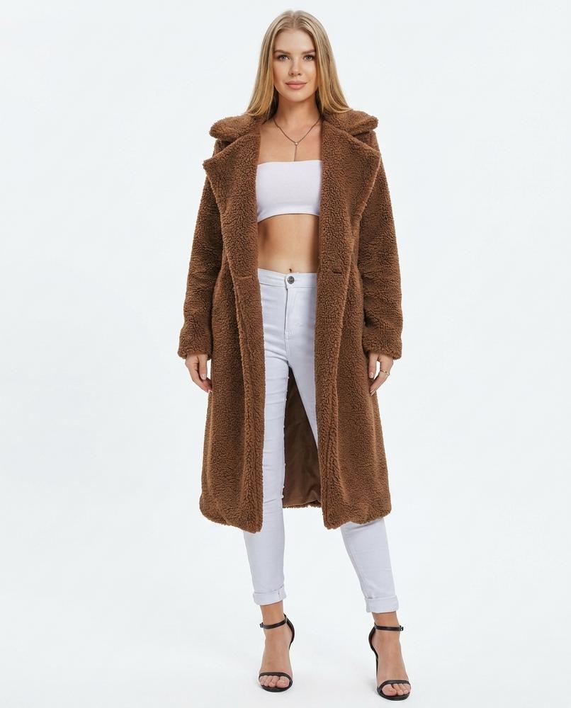 Cloppenburg Mode - Aopus | Reverskragen Teddyfleece Mantel Damen