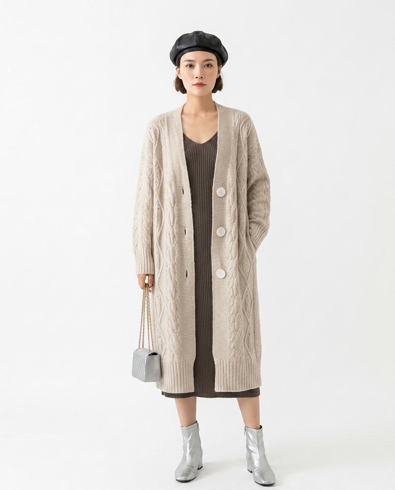 Cloppenburg Mode - Mefit | Langgeschnittene Strukturierte Strickjacke Damen