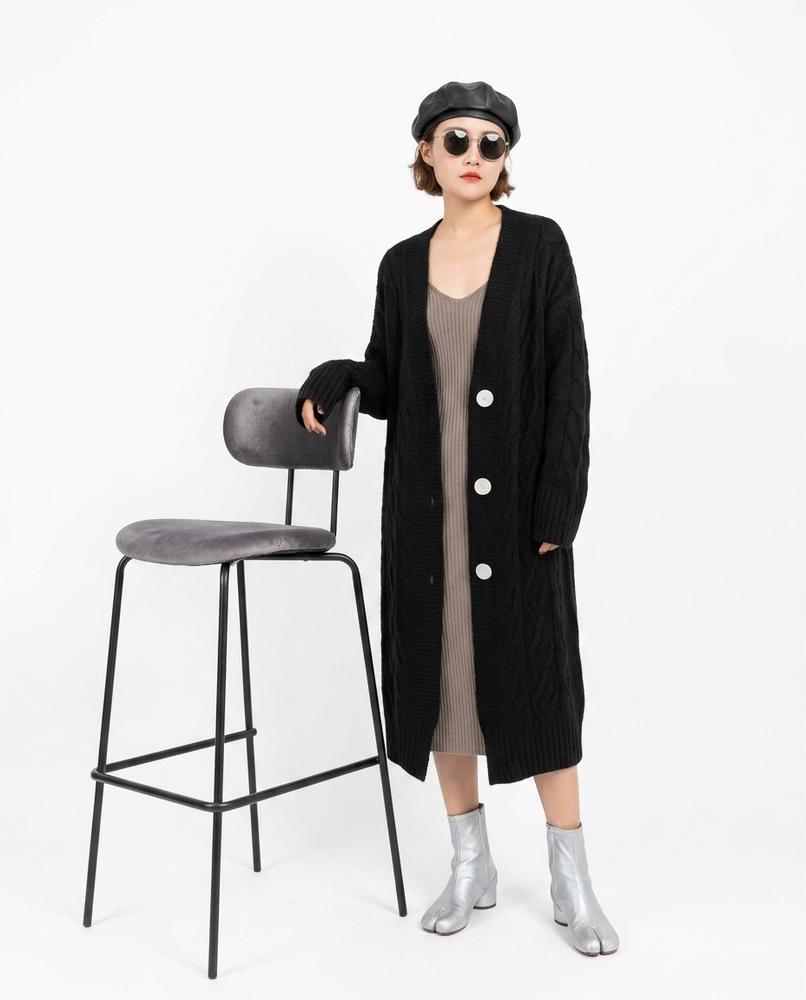 Cloppenburg Mode - Mefit | Langgeschnittene Strukturierte Strickjacke Damen