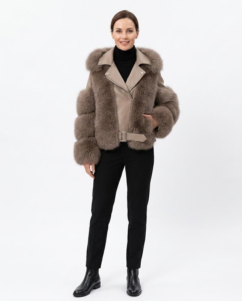 Cloppenburg Mode - Kunit | Pelzbesetzte Leder Jacke Damen