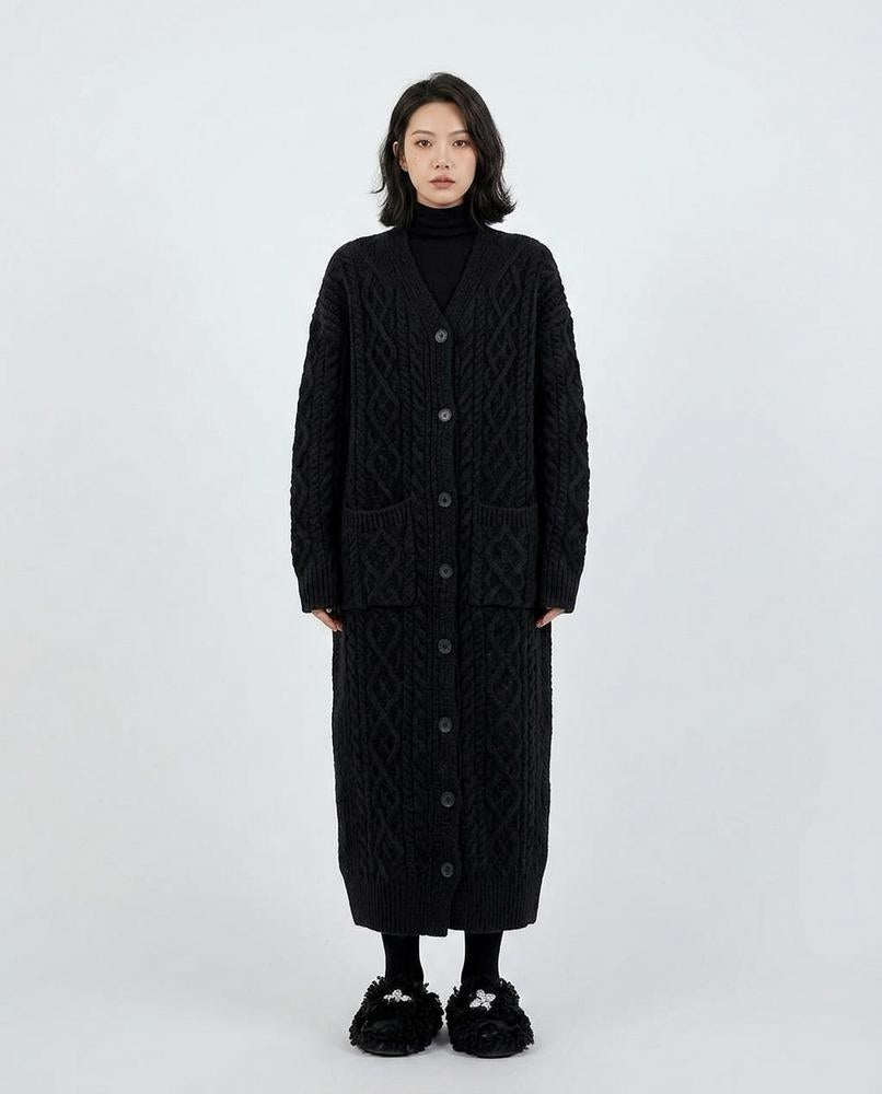 Cloppenburg Mode - Aesot | Lange Strukturierte Strickjacke Damen
