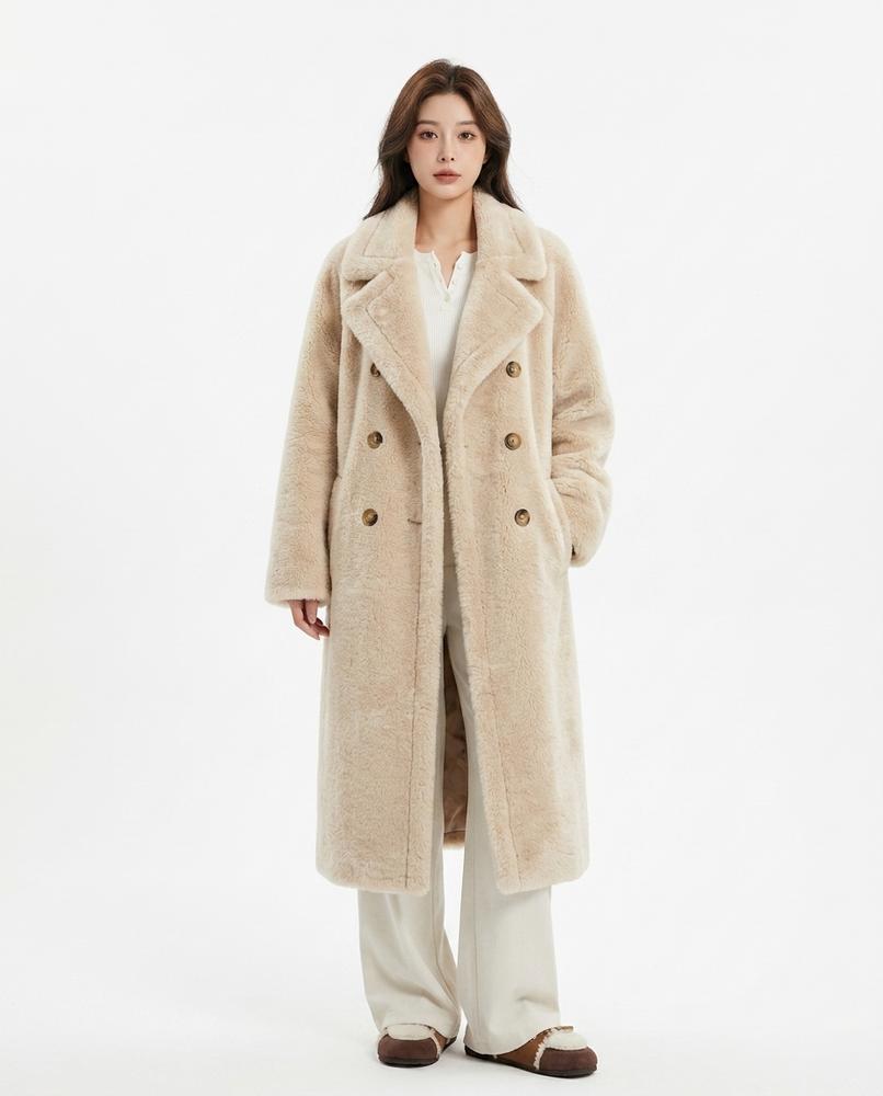 Cloppenburg Mode - Euber | Plüschiger Doppelreihiger Mantel Damen