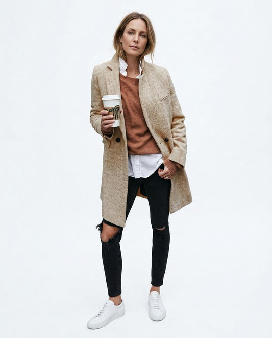 Cloppenburg Mode - Mafad | Meliert Einreihig Mantel Damen
