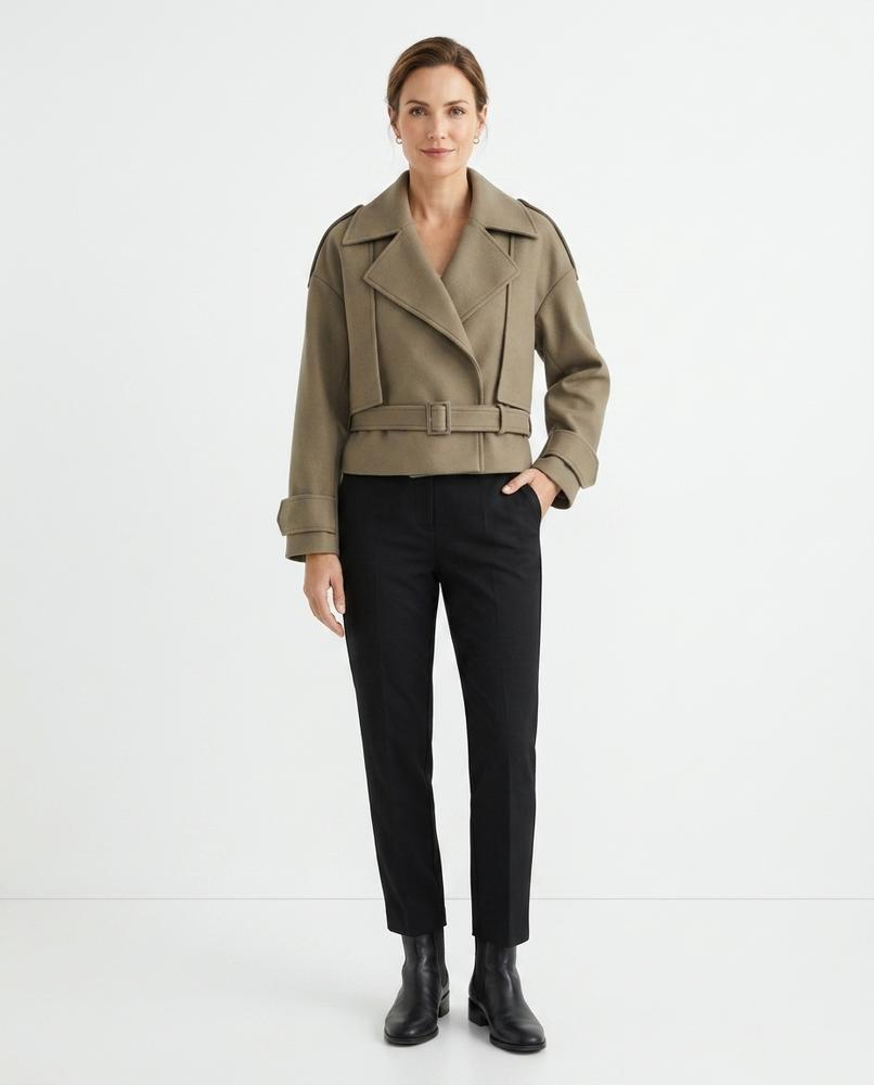 Cloppenburg Mode - Rivir | Gegürtete Kurz Geschnittene Jacke Damen