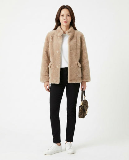 Cloppenburg Mode - Vibem | Plüschig Geknöpft Jacke Damen