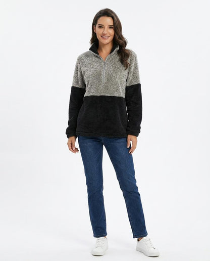 Cloppenburg Mode - Yunan | Zweifarbiger Plüschiger Pullover Damen