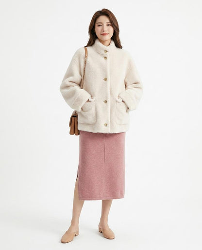 Cloppenburg Mode - Vibem | Plüschig Geknöpft Jacke Damen