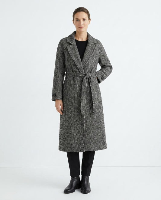Cloppenburg Mode - Nosit | Fischgratgemustert Gegürtet Mantel Damen