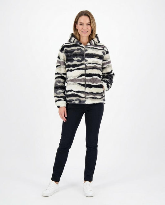 Cloppenburg Mode - Demes | Gemusterte Fleece Jacke Unisex