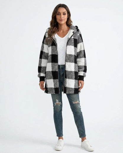 Cloppenburg Mode - Zalok | Flauschig Kariert Mantel Damen