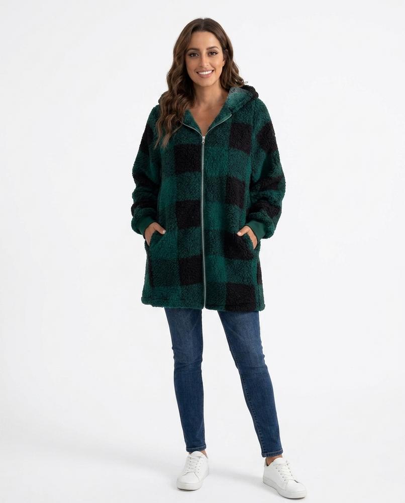 Cloppenburg Mode - Zalok | Flauschig Kariert Mantel Damen