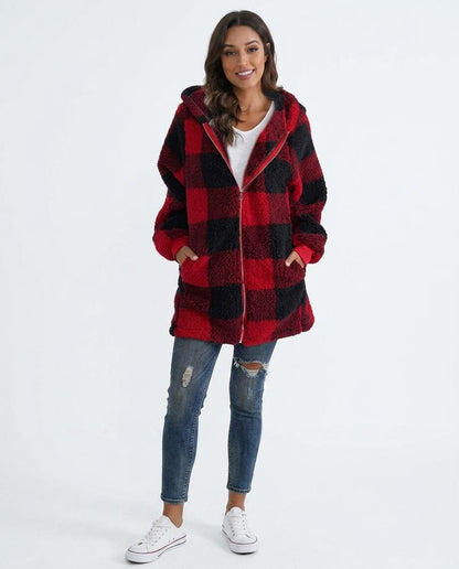 Cloppenburg Mode - Zalok | Flauschig Kariert Mantel Damen
