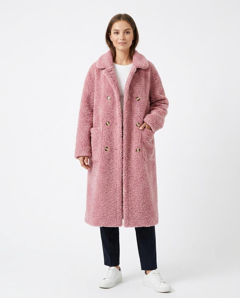 Cloppenburg Mode - Leviv | Doppelreihiger Teddyfell Mantel Damen