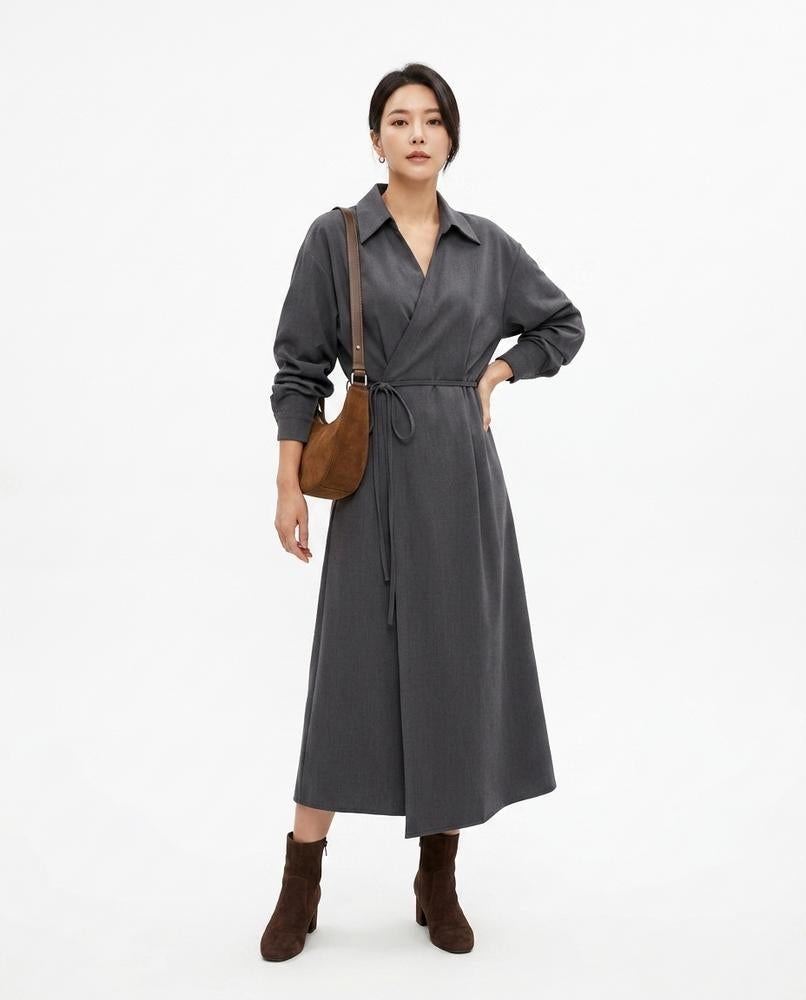 Cloppenburg Mode - Soguk | Gewickeltes Langärmliges Kleid Damen