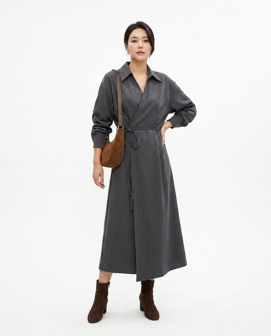 Cloppenburg Mode - Soguk | Gewickeltes Langärmliges Kleid Damen