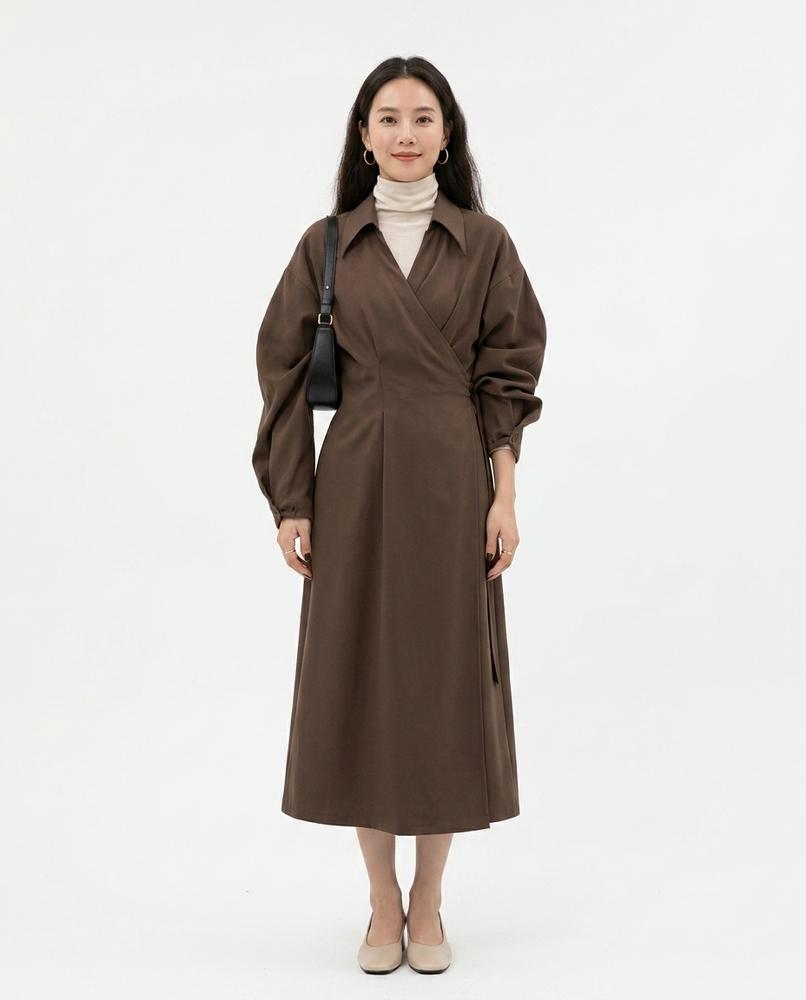 Cloppenburg Mode - Soguk | Gewickeltes Langärmliges Kleid Damen