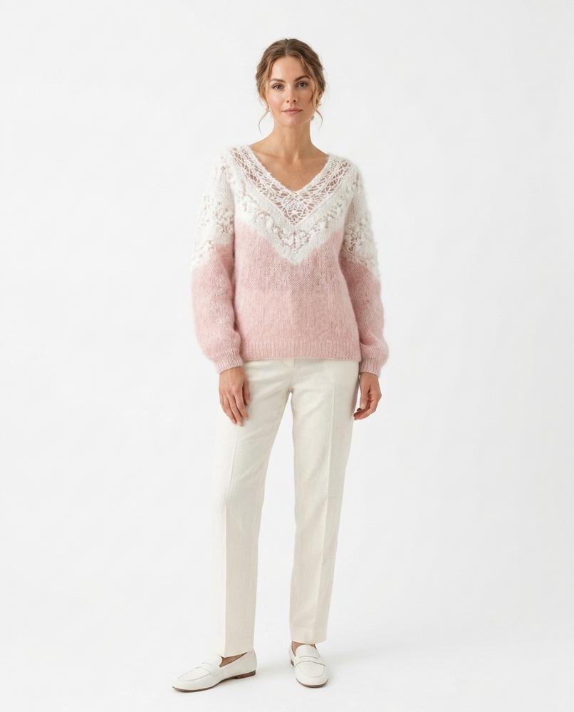 Cloppenburg Mode - Vawed | Verzierter Zweifarbiger Pullover Damen