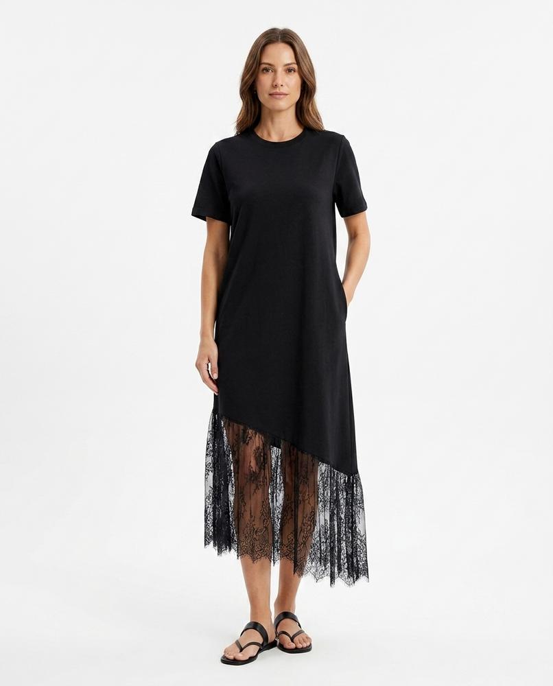 Cloppenburg Mode - Rubak | Asymmetrisch Spitzenbesetzt Kleid Damen