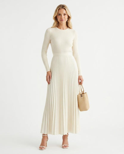 Cloppenburg Mode - Aikum | Geripptes Plissiertes Kleid Damen