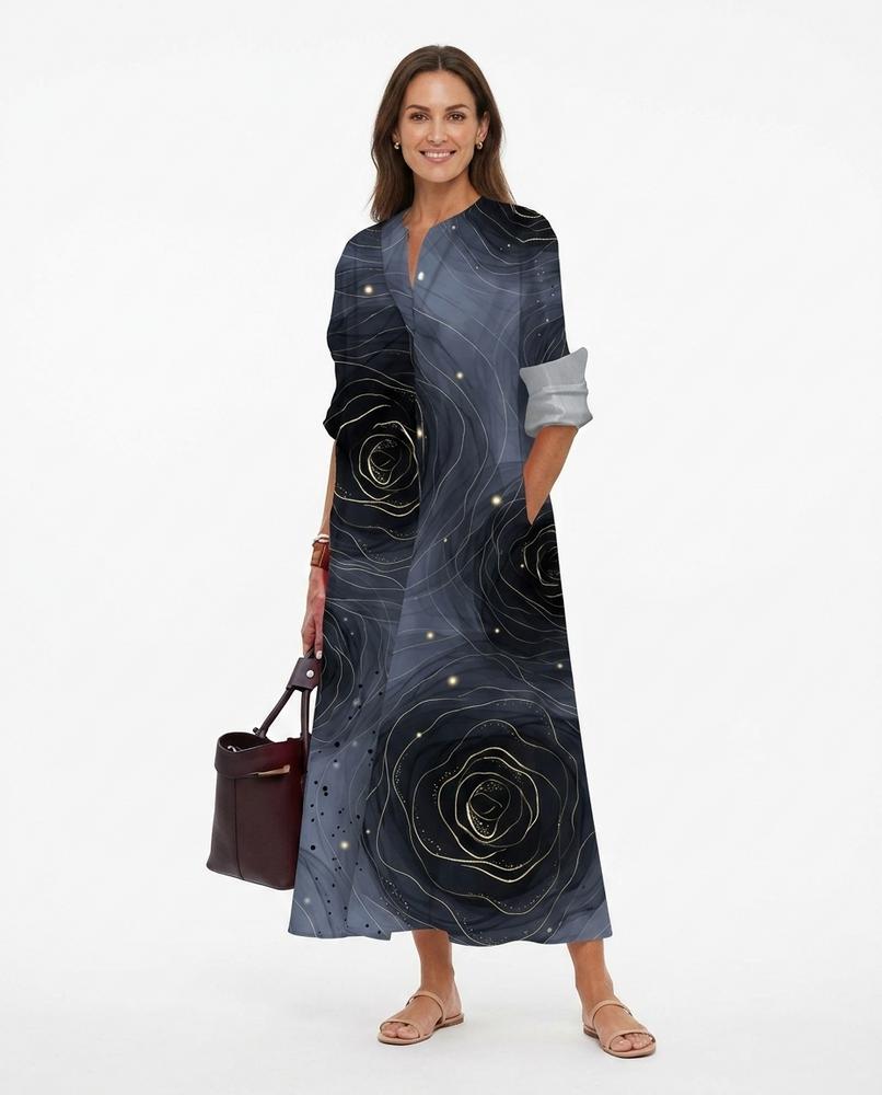 Cloppenburg Mode - Vubul | Langärmliges Gemustertes Kleid Damen