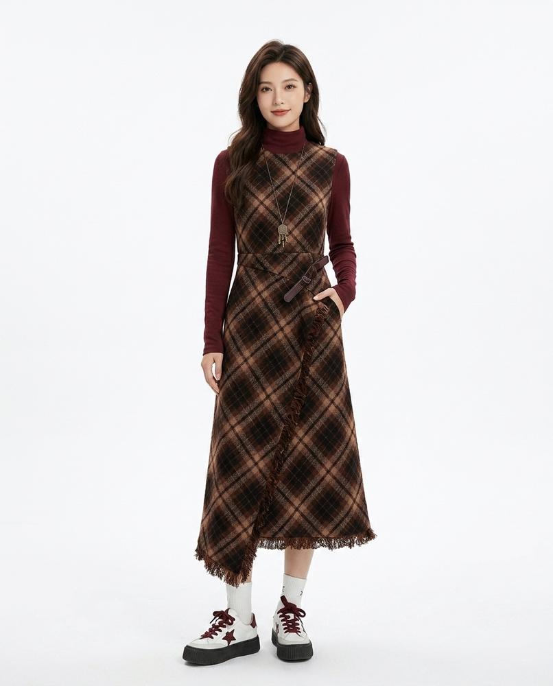 Cloppenburg Mode - Eufun | Kariert Ärmellos Kleid Damen