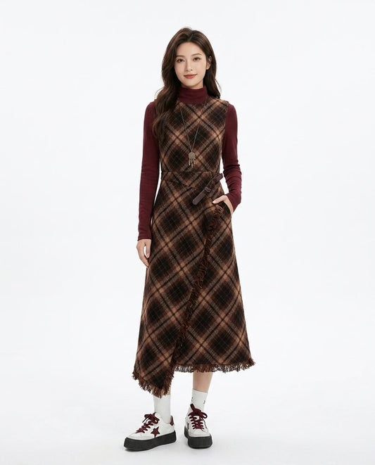 Cloppenburg Mode - Eufun | Kariert Ärmellos Kleid Damen