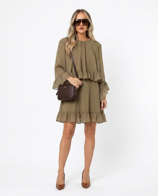 Cloppenburg Mode - Kabon | Gerüscht Langärmlig Kleid Damen