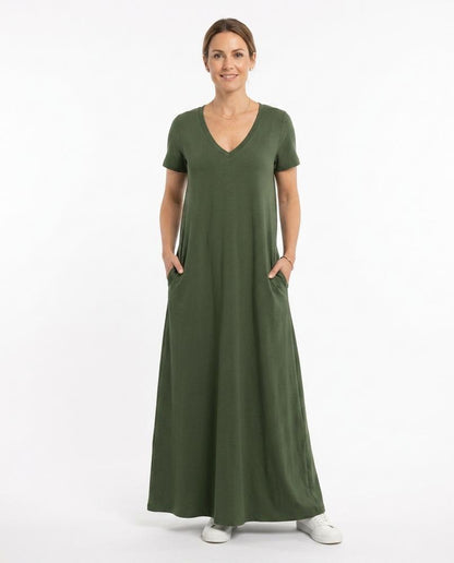 Cloppenburg Mode - Eibiv | Kurzärmliges Bodenlanges Kleid Damen