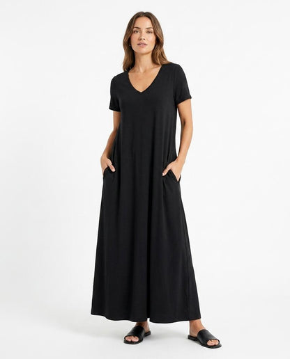 Cloppenburg Mode - Eibiv | Kurzärmliges Bodenlanges Kleid Damen