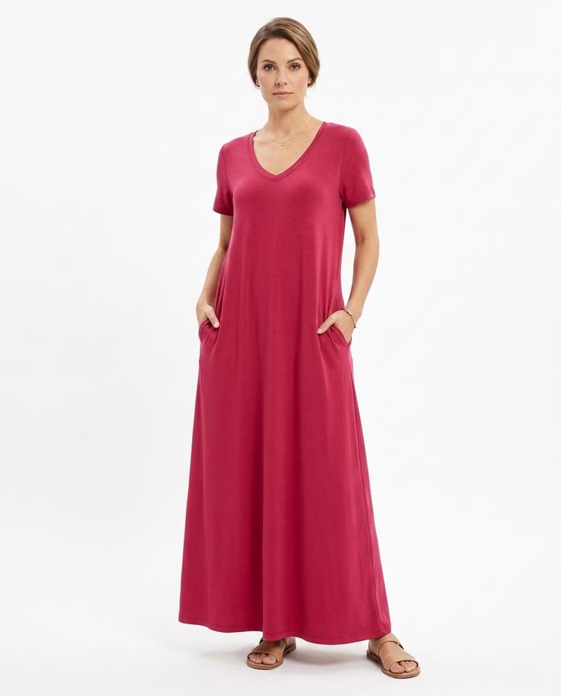 Cloppenburg Mode - Eibiv | Kurzärmliges Bodenlanges Kleid Damen