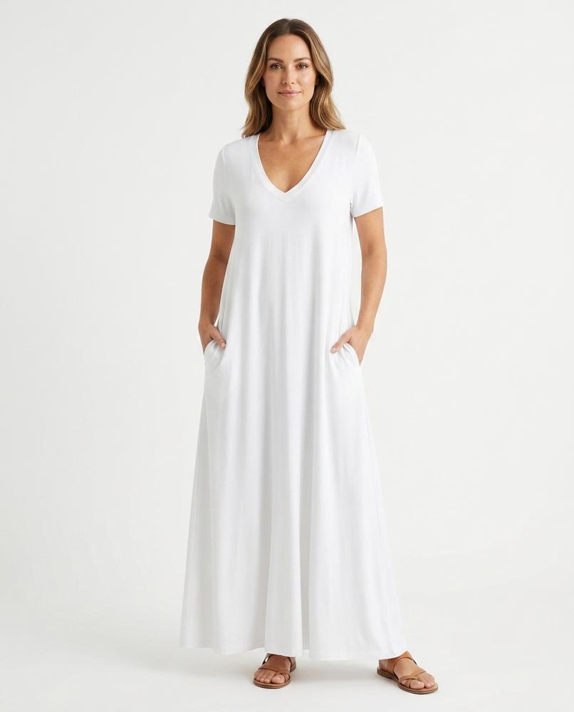 Cloppenburg Mode - Eibiv | Kurzärmliges Bodenlanges Kleid Damen