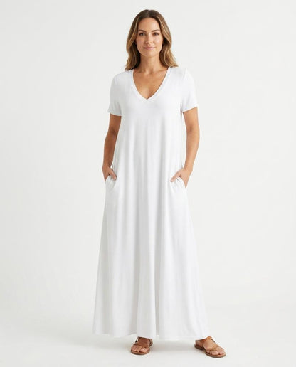 Cloppenburg Mode - Eibiv | Kurzärmliges Bodenlanges Kleid Damen