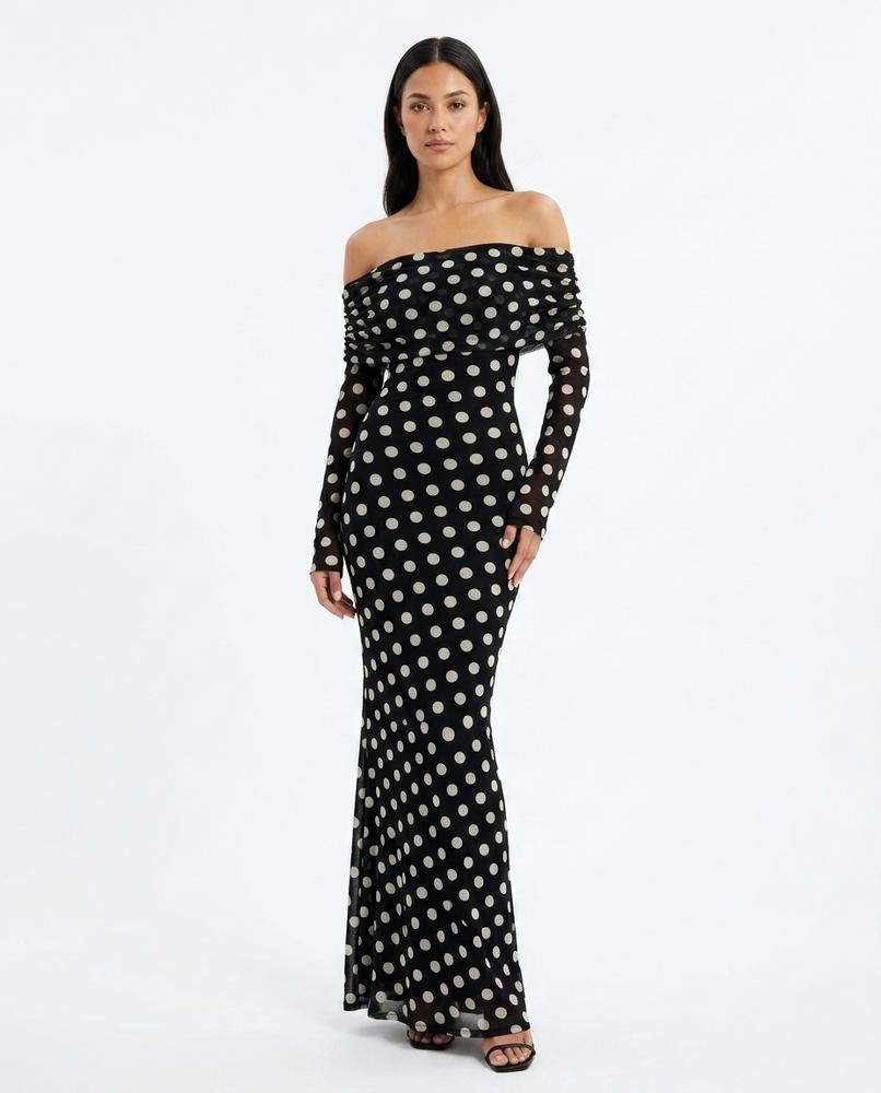 Cloppenburg Mode - Autuv | Schulterfreies Gepunktetes Kleid Damen