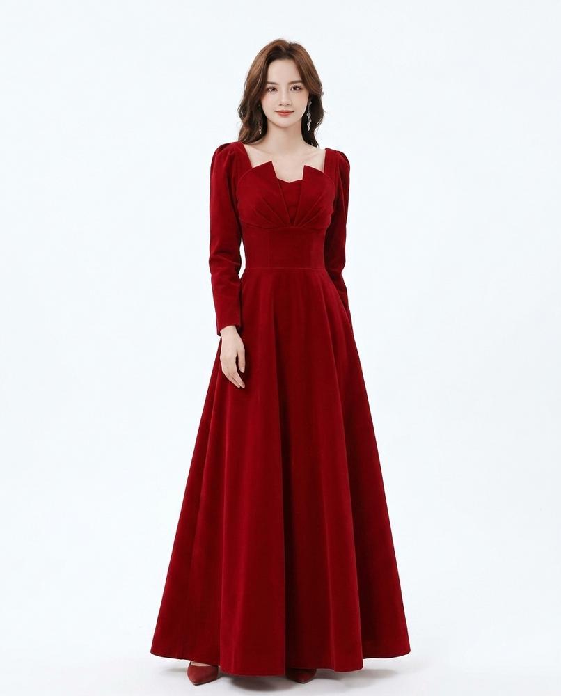 Cloppenburg Mode - Lukur | Langärmliges Samt Kleid Damen