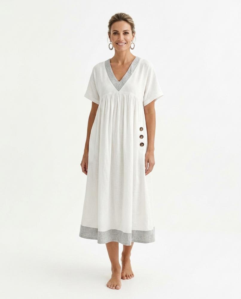 Cloppenburg Mode - Cidal | Gerafftes Leinen Kleid Damen