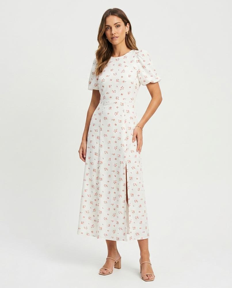 Cloppenburg Mode - Nutes | Geblümtes Kurzärmliges Kleid Damen