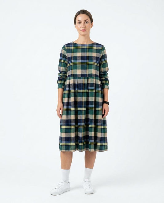 Cloppenburg Mode - Rolon | Kariertes Langärmliges Kleid Damen