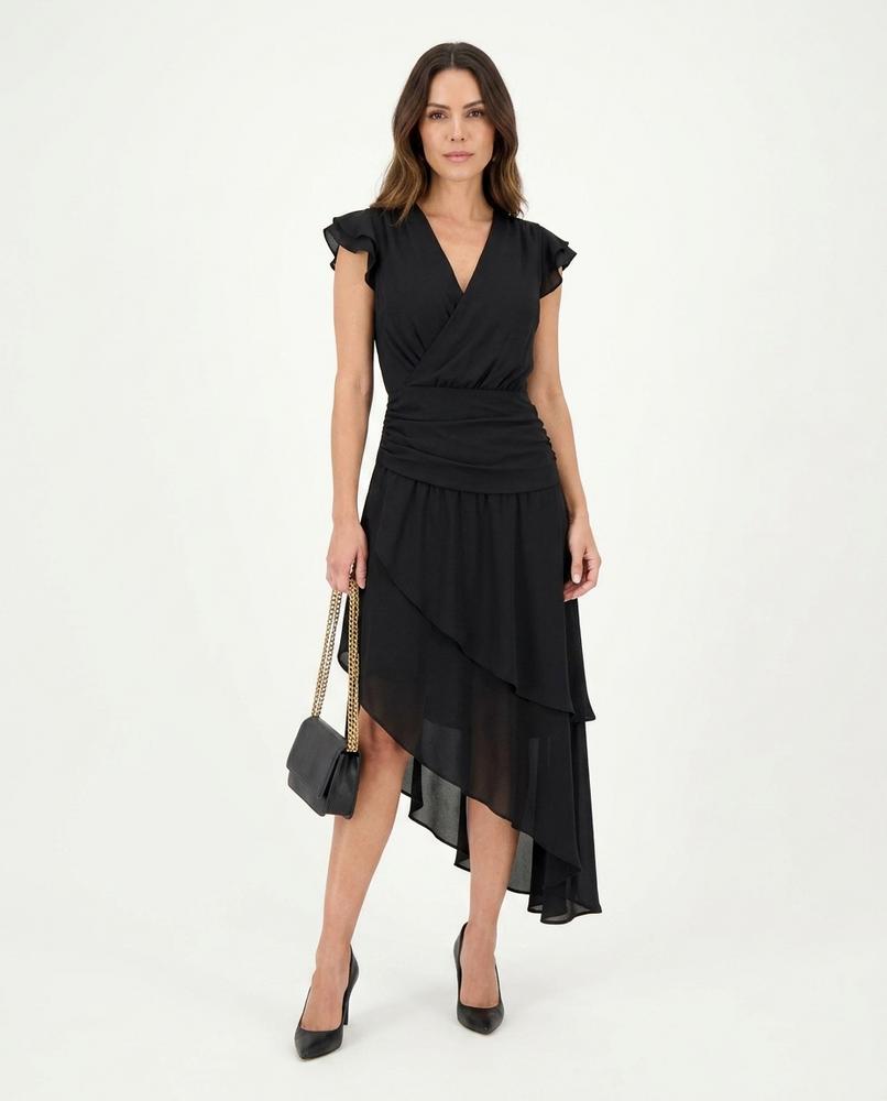 Cloppenburg Mode - Eazuv | Asymmetrisches Gerüschtes Kleid Damen