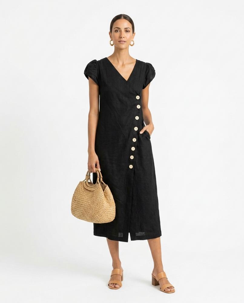 Cloppenburg Mode - Mazum | Geknöpftes Kurzärmliges Kleid Damen