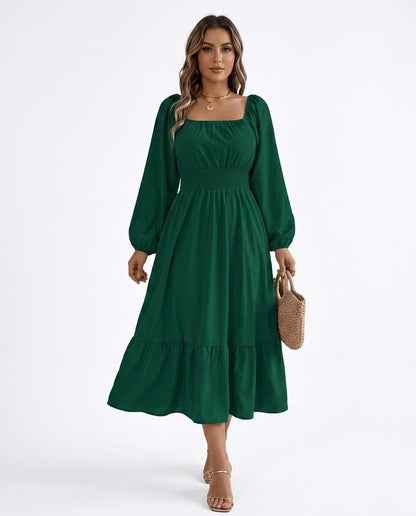 Cloppenburg Mode - Zedum | Langärmliges Gesmoktes Kleid Damen