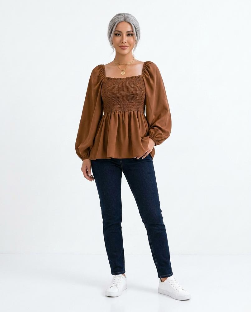 Cloppenburg Mode - Sisin | Gesmokte Langärmlige Bluse Damen