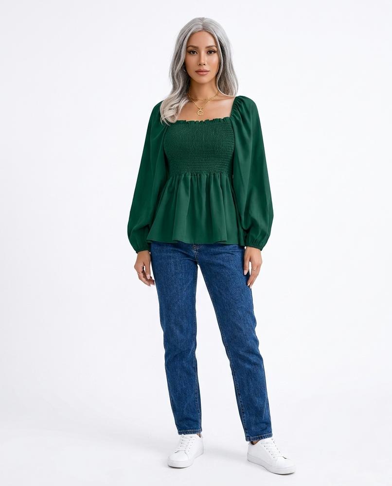 Cloppenburg Mode - Sisin | Gesmokte Langärmlige Bluse Damen