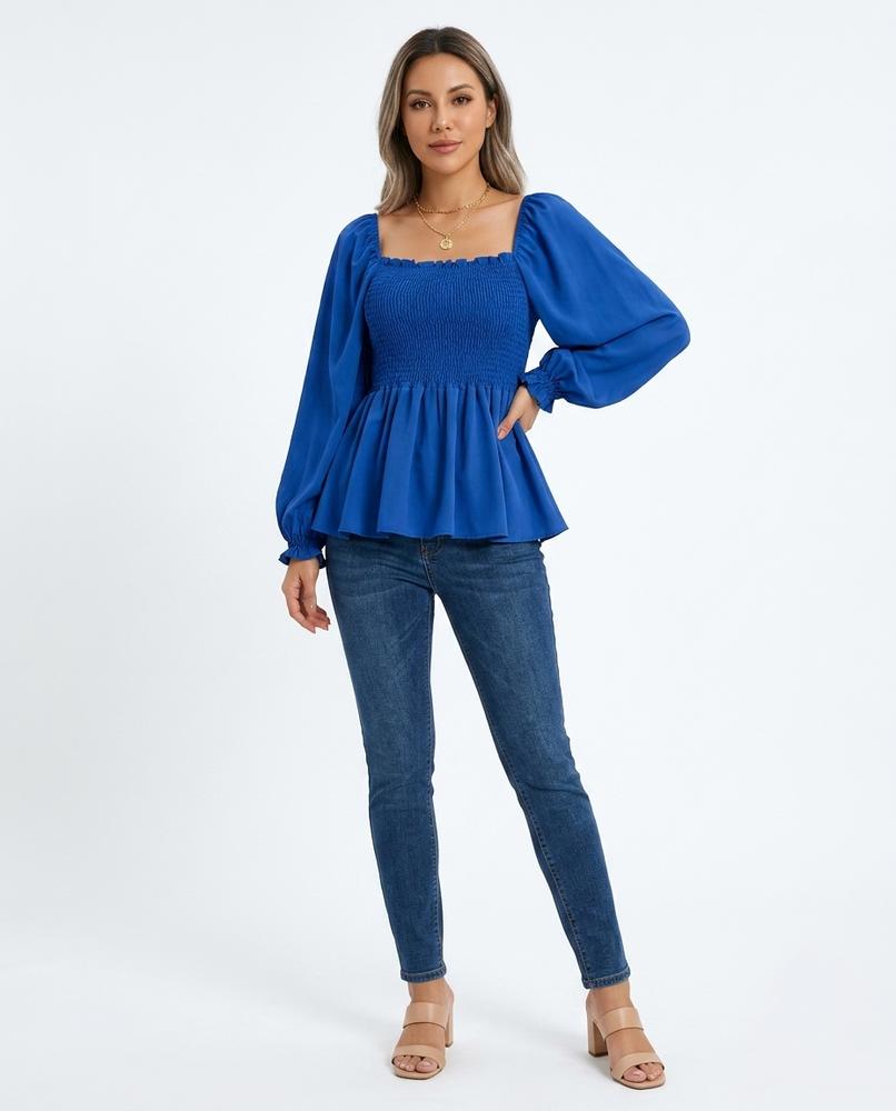 Cloppenburg Mode - Sisin | Gesmokte Langärmlige Bluse Damen